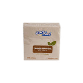 Soft n Cool Paper Folded Brown Napkin 33 X 33 cm - hotpackwebstore.com